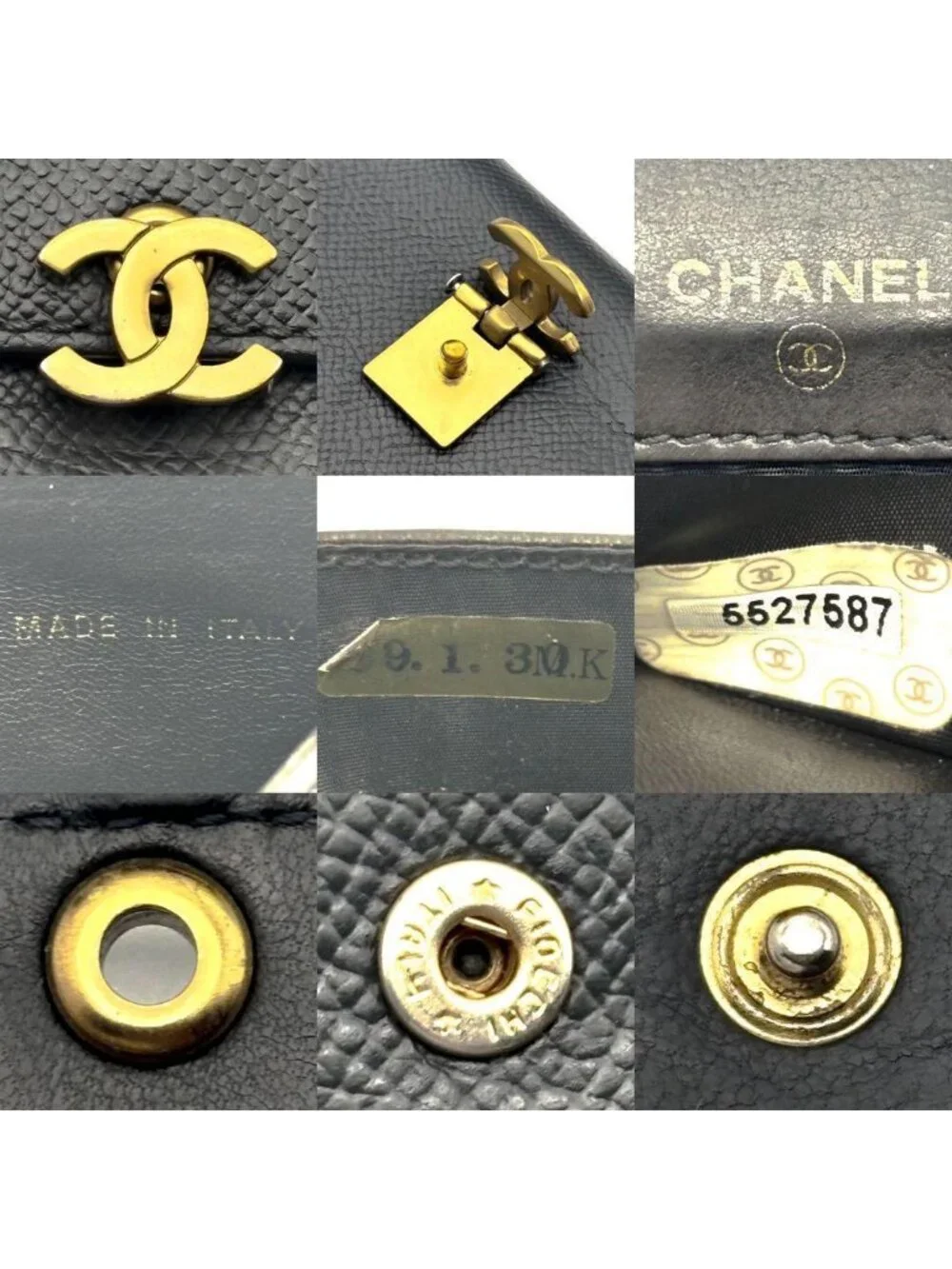 Chanel Wallet Coco Lock Snap Bifold